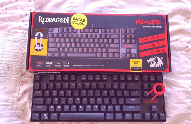 redragon k552 red backlit