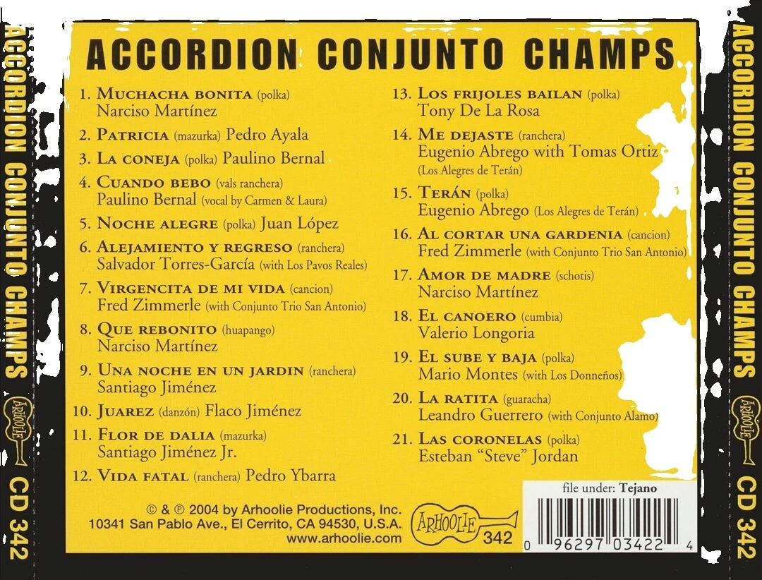 Arhoolie varios cds de música