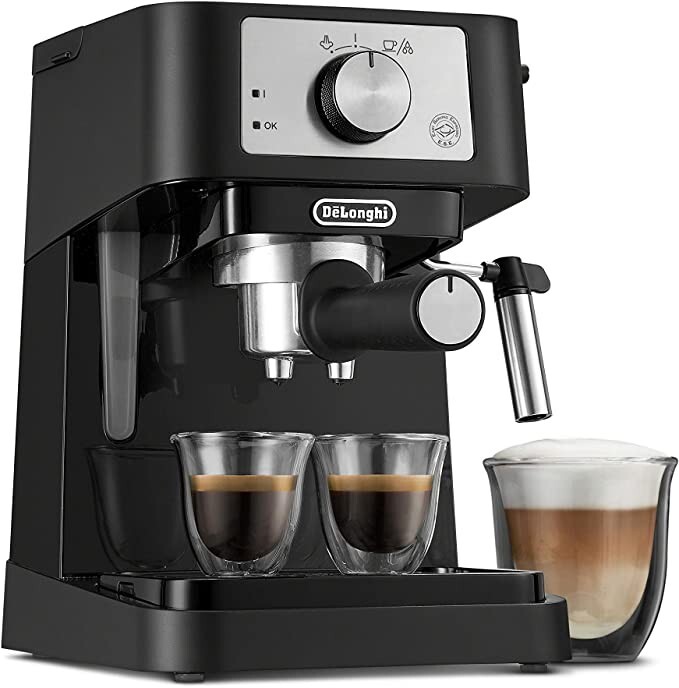 De'Longhi Stilosa Manual Espresso Machine, Latte & Cappuccino Maker