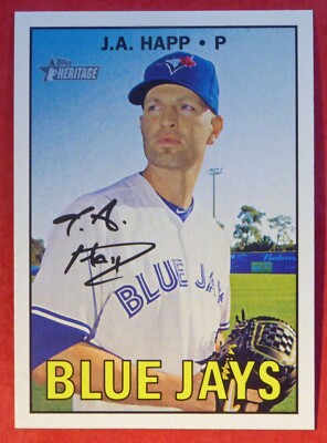 2016 Topps Heritage J.A. Happ #586 (Blue Jays) NM+
