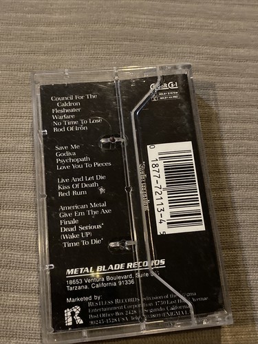 ULTRA RARE Lizzy Borden Murderess Metal Road Show tape 1985 Metal Blade Restless - Picture 4 of 9