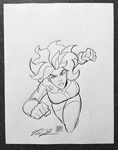 X-Men ‘97 Rogue ORIGINAL PENCIL SKETCH by Tim Shinn