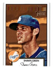 2001 TOPPS HERITAGE SHAWN GREEN LOS ANGELES DODGERS #134