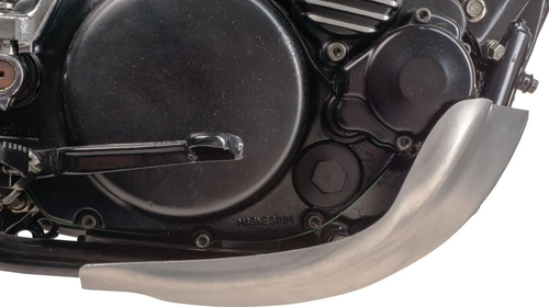 Replica Aluminium Engine Guard YAMAHA TT500, XT500, (deep-drawn), polished - Bild 2 von 6