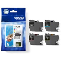 Brother LC-421VAL Tintenpatrone Multipack Bk,C,M,Y, 200 Seiten VE=4 FüR Brothe