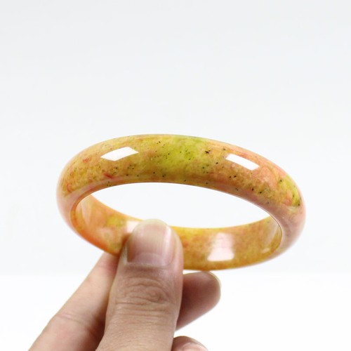 65mm Chinese 100% Nature New Brown Red Xiuyu Jade Gems Bangle Bracelet j7555 - Picture 4 of 10