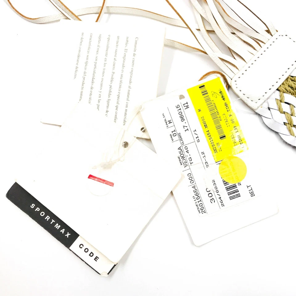 Cinturón de diseñador de cuero trenzado SPORTMAX Code by MAX MARA 139 € Foto 4 de 4