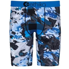 ETHIKA MENS STAPLE UNDERWEAR BLEED THE BLOCK BLUE
