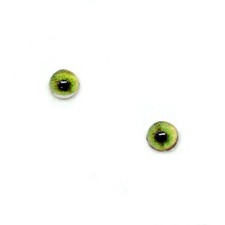 4mm Super Small Tiger Animal Glass Eyes Cabochon Jewelry Clay Sculpture