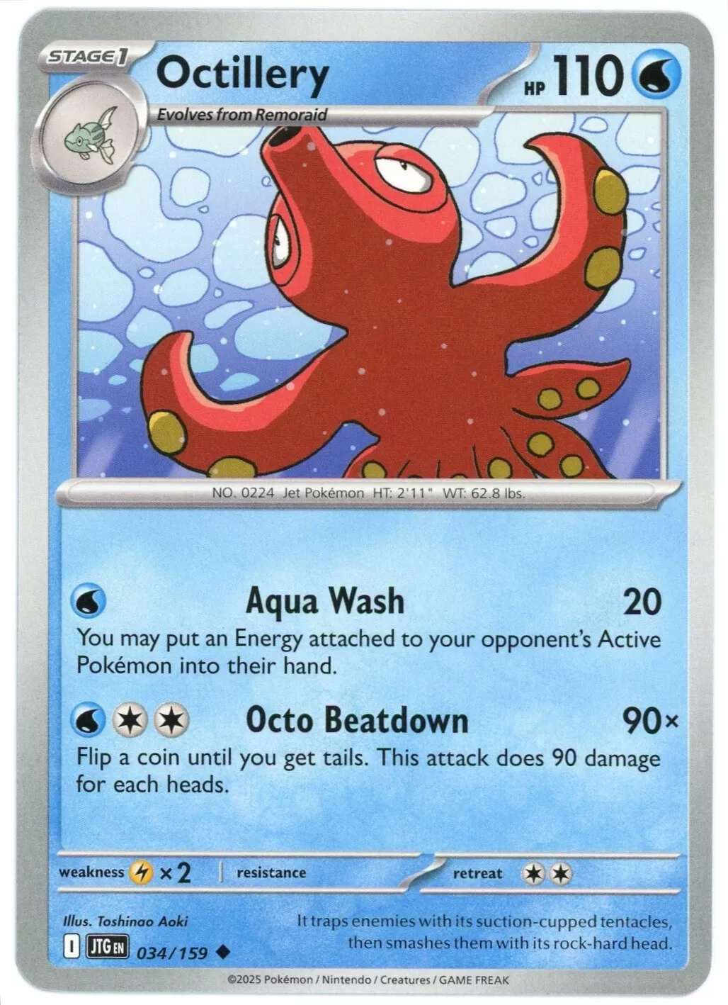 Octillery - 034/159 - Journey Together - Pokemon - English - NM/M