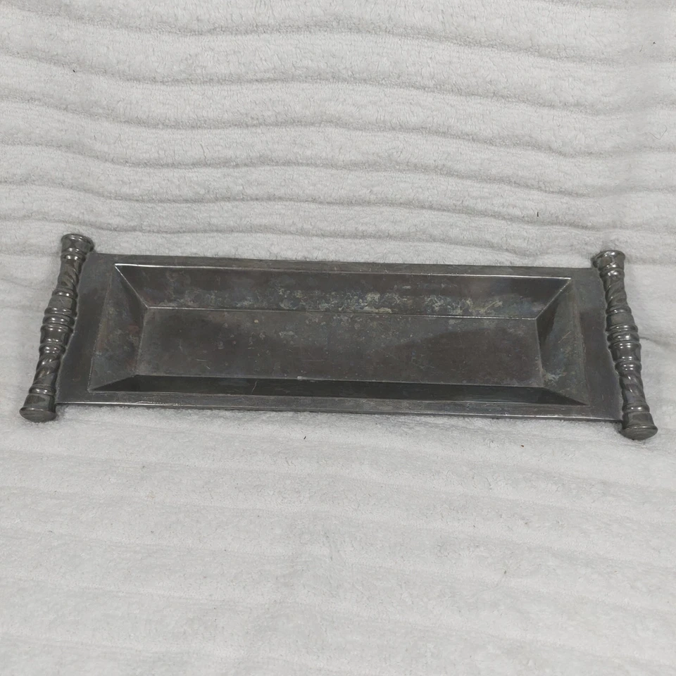 Reed & Barton Bannister Small Aluminum Rectangular Bread Tray? Serving Dish  - Image 4 of 4
