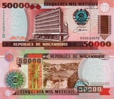 MOZAMBIK - Mozambique 50.000 Meticais 1993 FDS - UNC