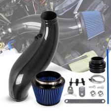 Real Carbon Fiber Cold Air Intake Pipe Kit For Civic 92-00 EG EK Integra 94-01