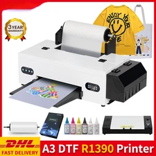 A3 DTF Printer R1390 Dtf Printer With Roll Feeder and Oven For Jeans T-shirt