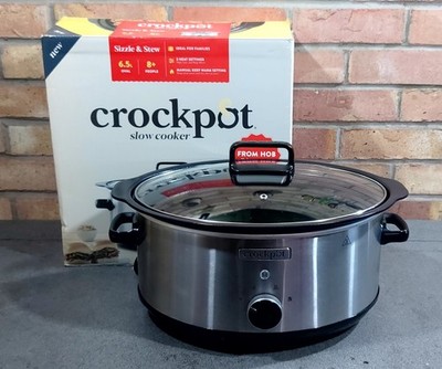 Crock-Pot Sizzle & Stew Schongarer | 6,5 L (8+ Personen) Herausnehmbare Kochfeldsichere Schüssel