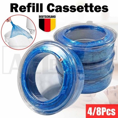 4/8 Stück Nachfüllkassette Für Litter Locker II Cat Litter Disposal System TOP