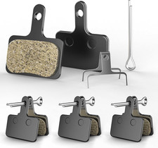 Bike Brake Pads, 4 Pairs Resin Semi-Metallic Bicycle Brake Pads, Brake Pad Fits