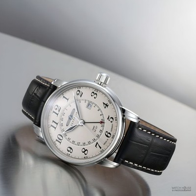Zeppelin LZ 127 Graf Herrenuhr 7642-5 Beige