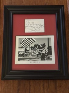 Framed Handwritten Note From U.S. Representative Lauren Boebert Signed Autograph
