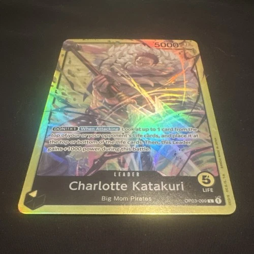One Piece Charlotte Katakuri Leader Holo OP03-099 5000 Power English Card