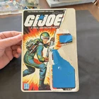1982 HASBRO GI JOE FLASH v1 STRAIGHT ARM FIGURE FULL UNCUT 11 BACK FILE CARD