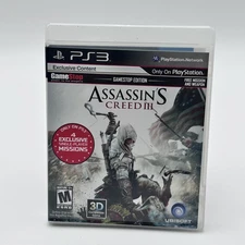 Assassin's Creed 3 (Sony PlayStation 3, 2012) PS3 complete A+ Condition 