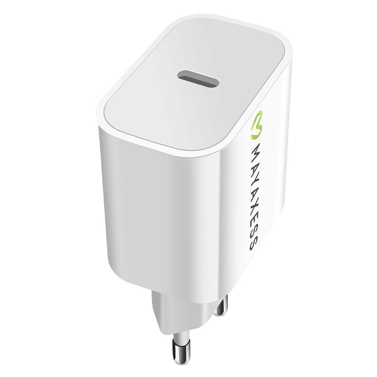 Chargeur USB-C 20W Mayaxess adaptateur secteur idéal pour le bureau et les voyages
