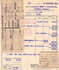 1943    BISCUITS VIGNALS A LYON - M. PERSET A NAUCELLE