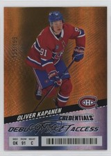 2024 Upper Deck Credentials Debut Ticket Access Orange /199 Oliver Kapanen 0iv9