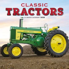 Carousel Calendars,  Tractors 2026 Wall Calendar, 12'' X 12'', 16-Month Calendar