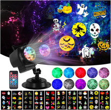 Halloween Christmas Projector Lights,Hd Wave Ocean Effect LED Projector with 10