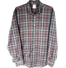 Brooks Brothers Men's Sz L Shirt Regent Tartan Plaid 100% Supima Cotton non-iron