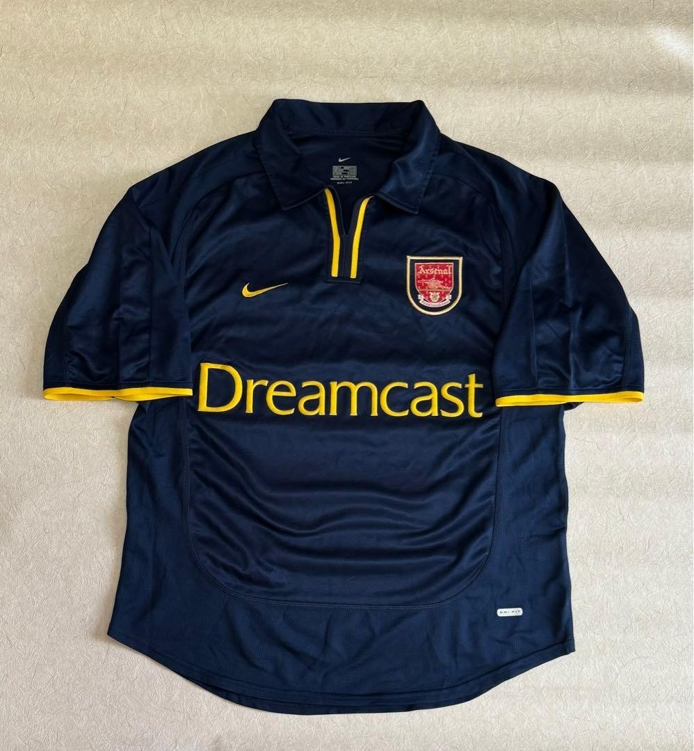 り*様 00s Arsenal’s Uniform dreamcast Arsenal 2000-2001 Third Football Shirt Jersey Sega Dreamcast