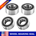 Axle Sealed Wheel Bearings Front And Rear For Harley 9247 NON ABS Models Silver