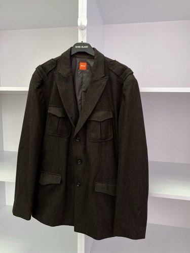 Vintage HUGO BOSS ORANGE LABEL WOLLMISCHUNG JACKE - Bild 7 von 15