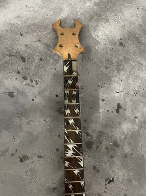 DIY Project 4 String Bass Neck, Rosewood Fretboard Fit BC Rich