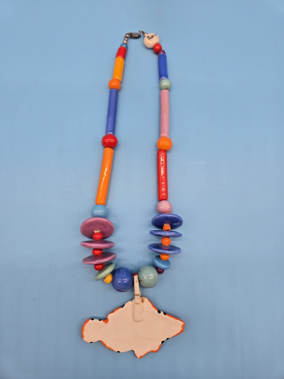 Ruby Z Candace Loheed Ceramic Clownfish Necklace … - image 3