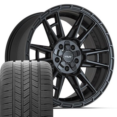 4PS20 20x9 Black & Goodyear Tires Set Fits Dodge RAM 1500