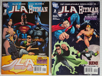 JLA Hitman #1 & 2 Complete Set/Garth Ennis/John McCrea/Justice League/DC/2007
