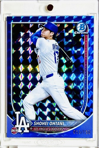 2025 Bowman Chrome Shohei Ohtani Batting #17 Dodgers Blue Refractor /150