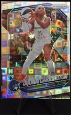 2025 Panini Prizm WNBA - White Seismic #9 & Base Card- DiJonai Carrington - Lynx