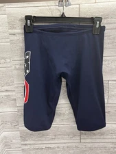 TYR Durafast Elite Jammer USA Patriotic Swim Shorts Men’s 30 Navy NWT $55