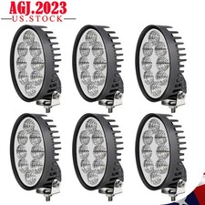 6pcs 40w Oval Cap Led Work Light Flood For Case Ih John Deere Tractor Universal