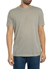 Armani Exchange Men's Brand All Over T-Shirt, Beige