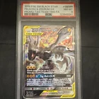 2019 POKEMON SM BLACK STAR PROMO #SM168 PIKACHU & ZEKROM GX PROMO TAG TEAM PSA 8