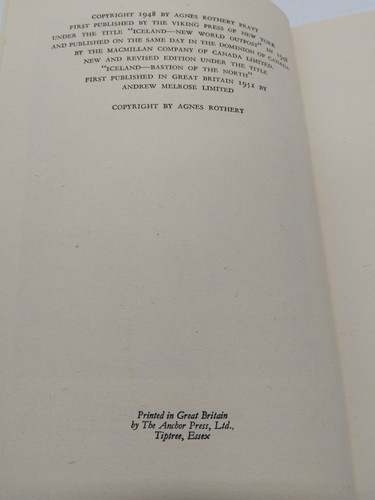 Iceland - Bastion of the North By Agnes Rothery Vintage 1952 Hardback Edition - Picture 19 of 24