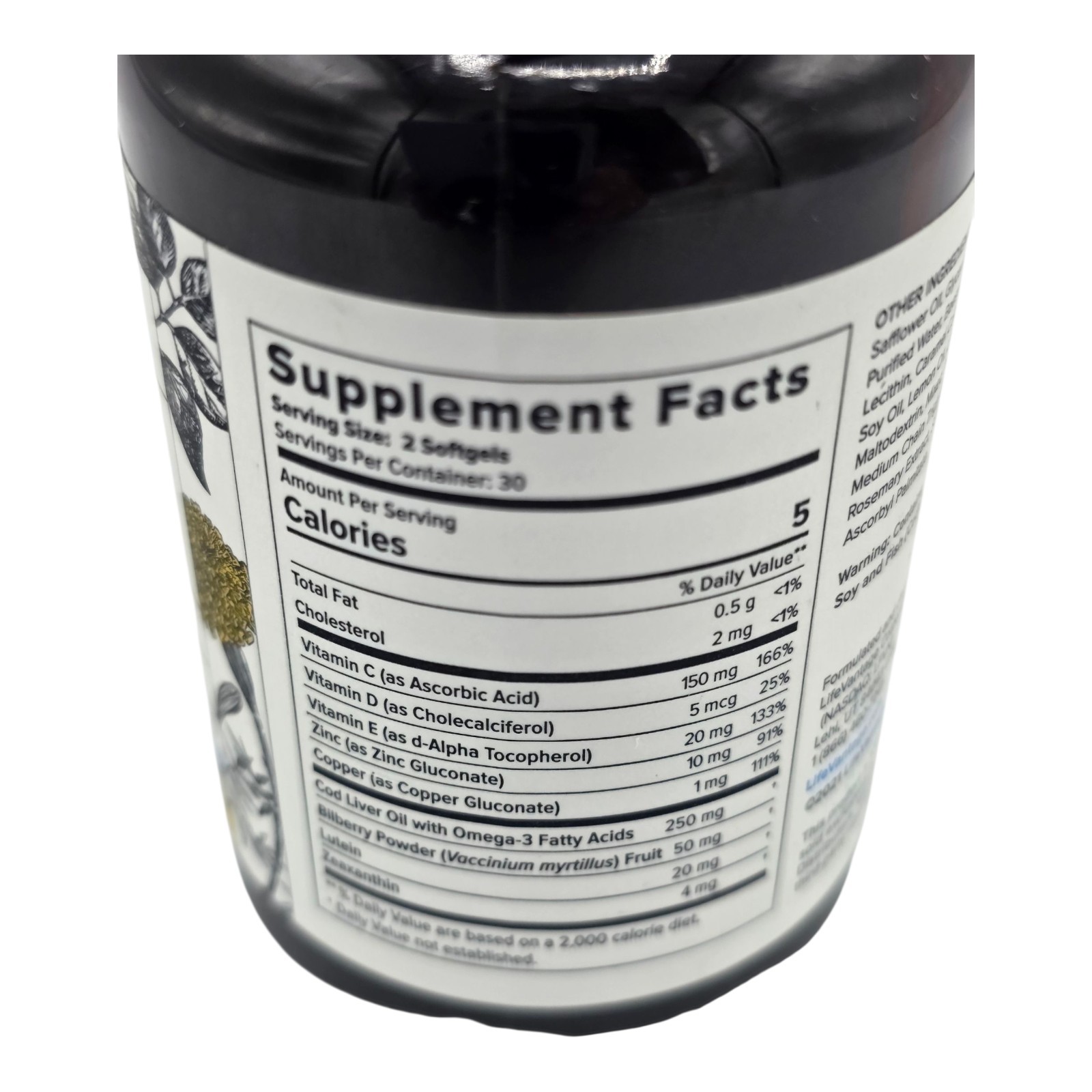 LifeVantage IC Bright Brain & Vision Complex 60 Softgels New Sealed Bottle 2024