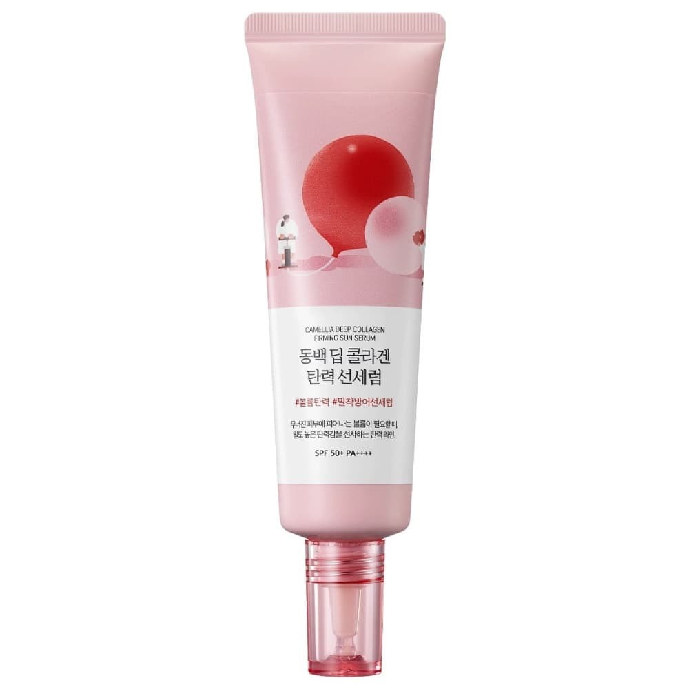 ROUND LAB Camellia Deep Collagen Firming Sun Serum 50ml - AUTHENTIC K-Beauty