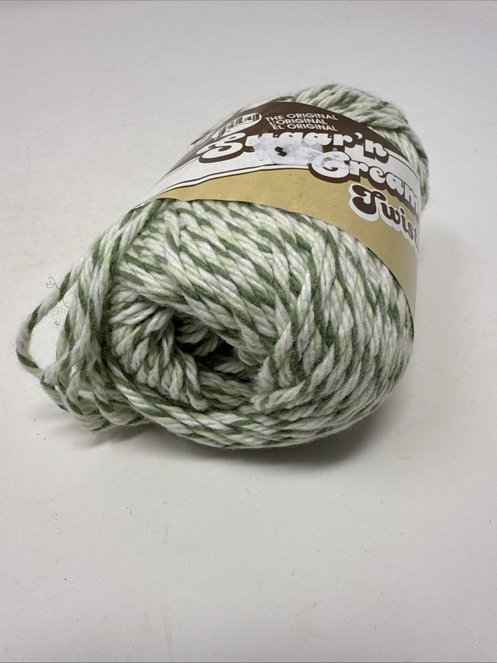 Hilo Sugar'n Cream - Twists Verde Nuevo Original Algodón Lirio 95yds Foto 3 de 4