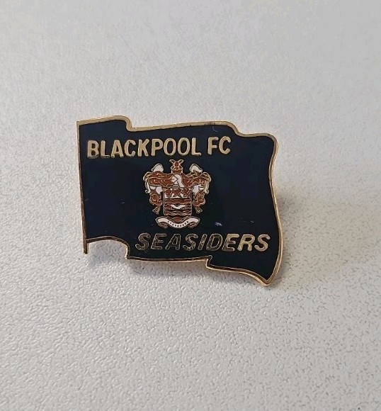 Blackpool Fc Seasiders Blue Flag Pin Badge for sale on Ebay
